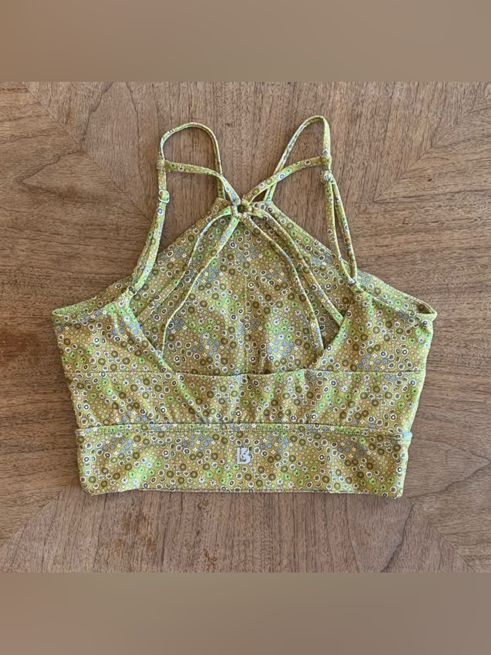 BuffBunny Mini Green Petal Print Foxy Bra - Picture 2 of 2